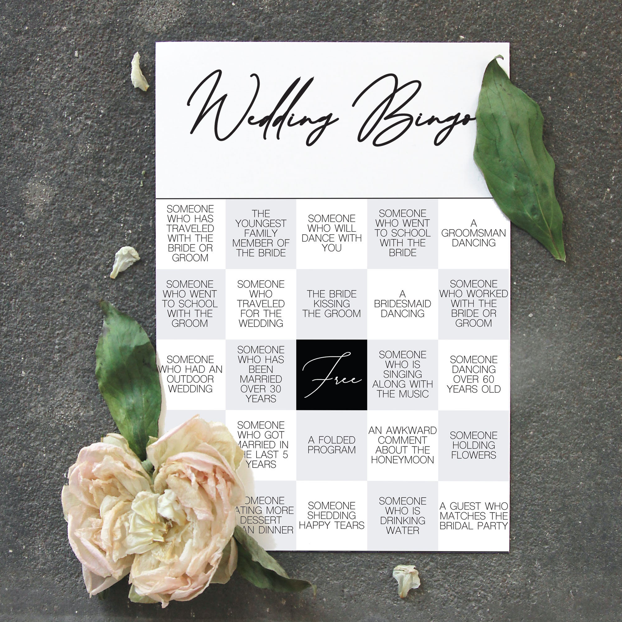 Wedding Bingo Printable | Etsy