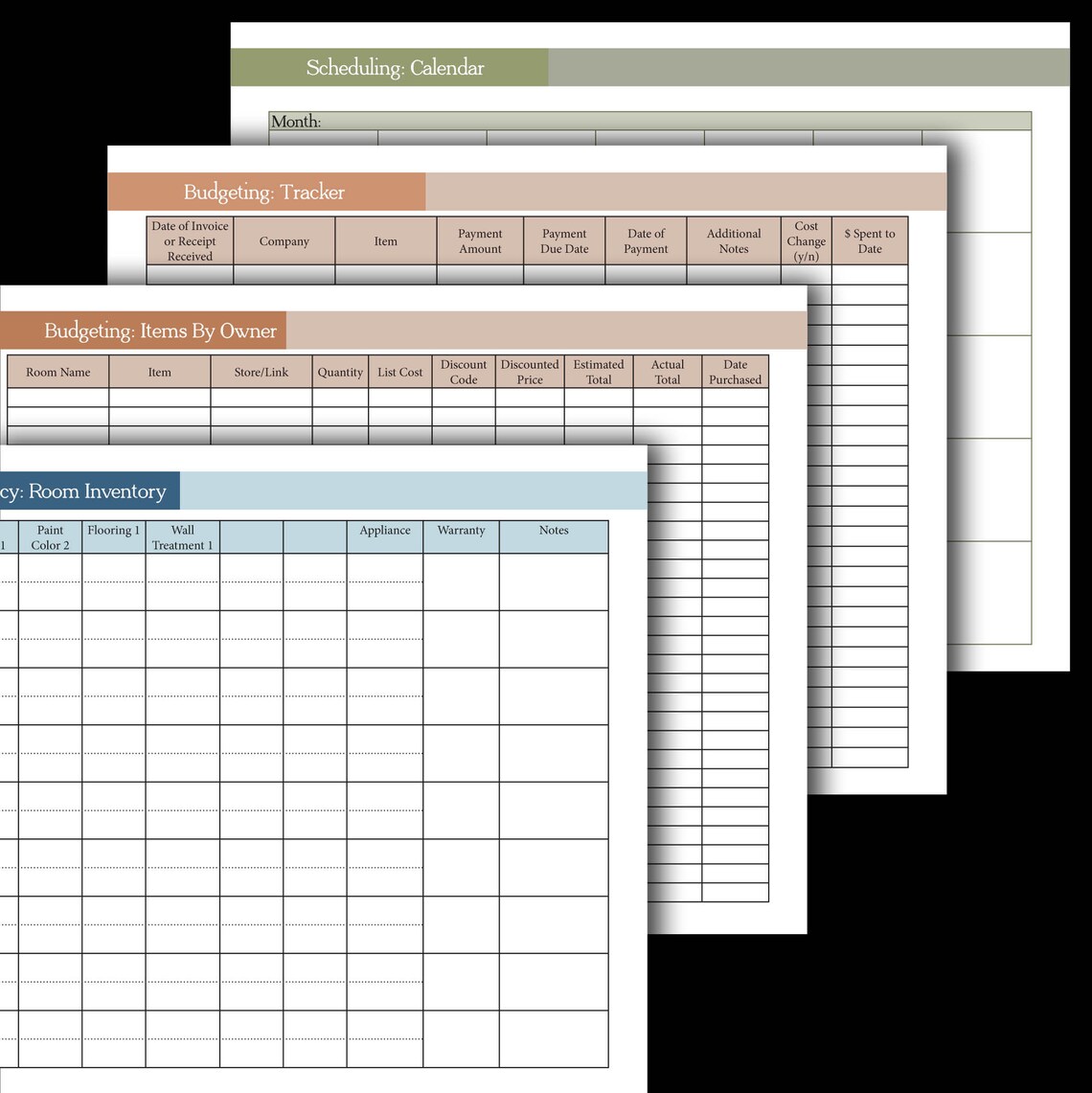 Home Building Planner Printable Guide | Etsy