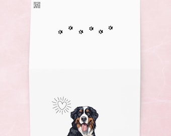 Bernese Mountain Dog Greeting card