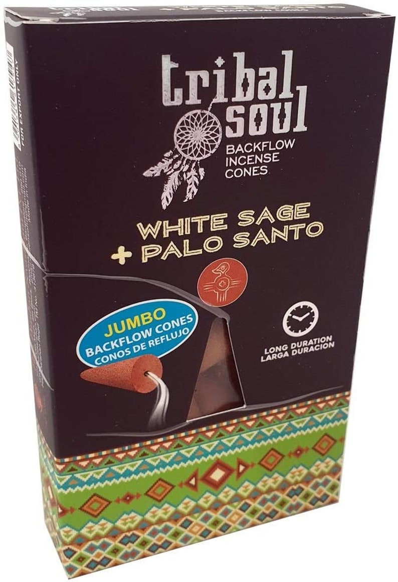 10 Cones Tribal Soul Backflow Incesne Palo Santo White Sage