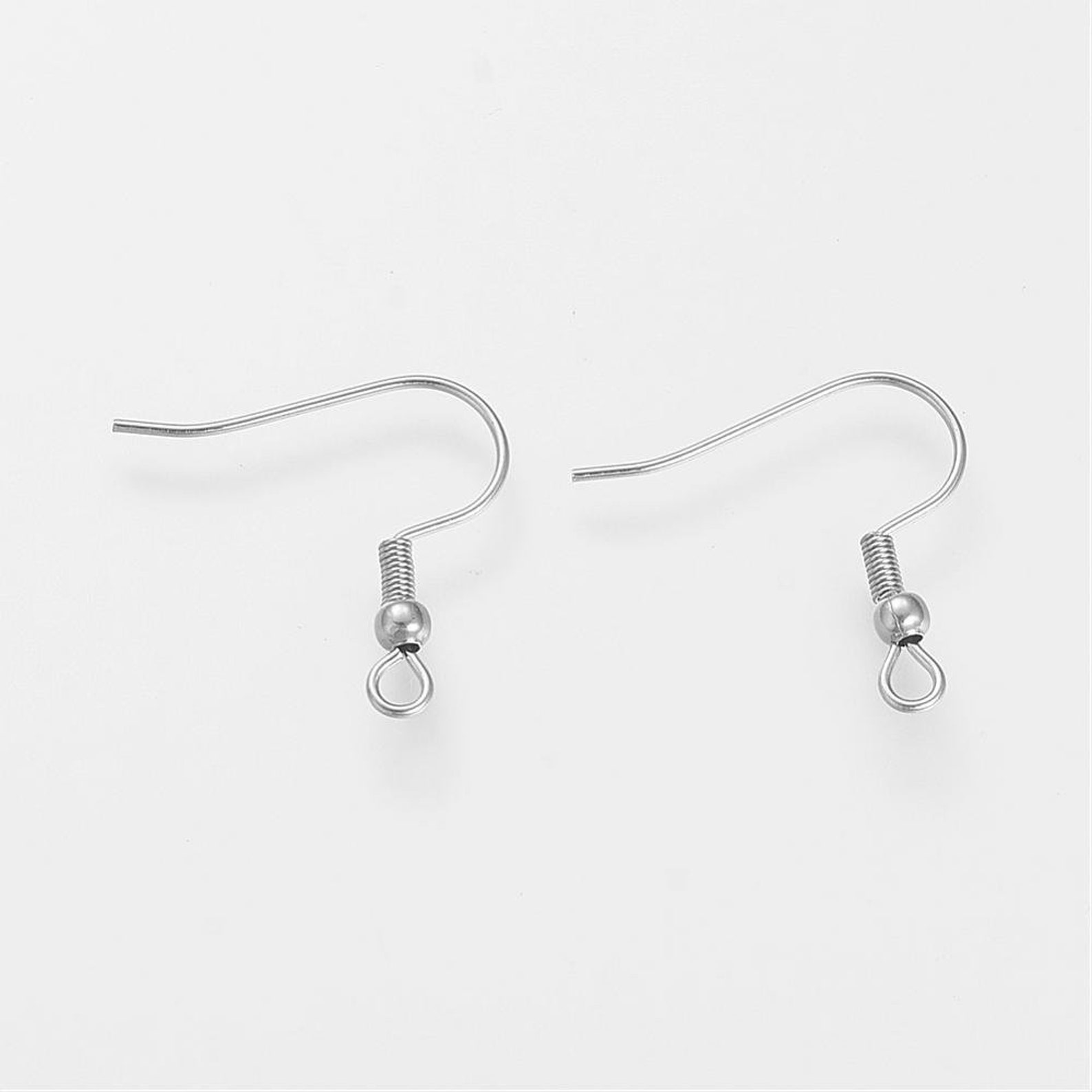 304 Stainless Steel Earring Hooks 21 X 21 X 3mm Pack of 20 Etsy UK