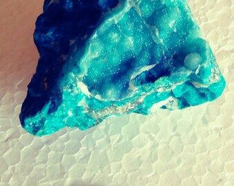 Chrysocolla Drusy 174,5 grams. Excellent specimen High brightness. Peruvian Turquoise/Crisocolla Drusy 174,5 gramos excelente especimen