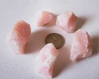 Pink Opal Rough 5 Specimens (80.0 grams) / Opalo Rosado Bruto 5 especímenes (80.0 gramos) Free shipping/Envío gratis.