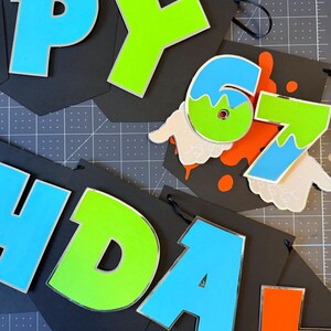 67 Birthday | I was 6 now I am 7 Party Decor | Six Seven Banner | Trend | Funny Meme Birthday Banner | Personalized Banner | Funny Six Seven image 3