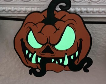 Glow in the Dark pompoenslinger: griezelige halloweenbanner