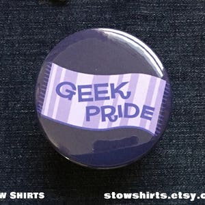 Geek Pride Lilac Towel button badge, fridge magnet or pocket mirror, geek pride pin button, towel day badge, geek pride day badge, lilac