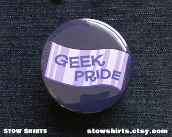 Geek Pride Lilac Towel button badge, fridge magnet or pocket mirror, geek pride pin button, towel day badge, geek pride day badge, lilac