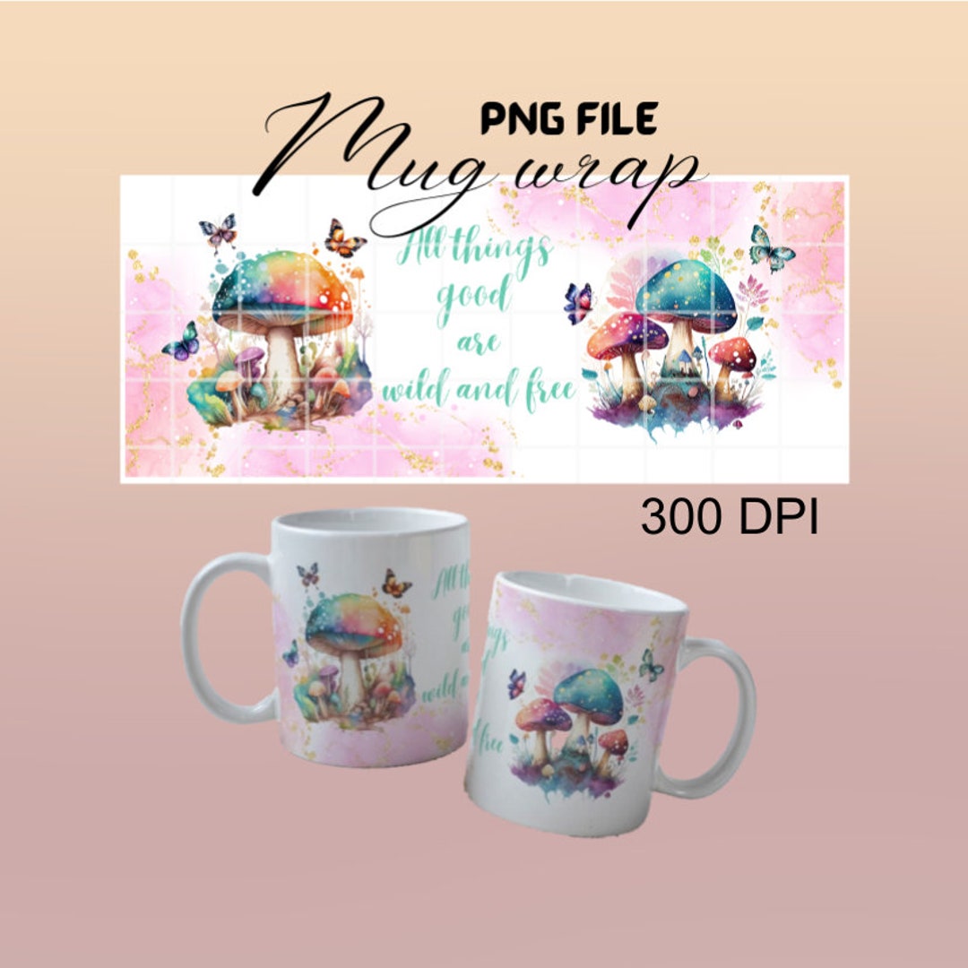 Mug Wrap, Mug Design, Sublimation Image, Printable Digital File, 11oz ...