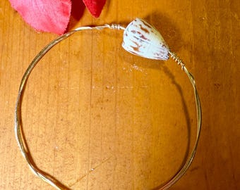 Hawaiian Cone Shell Bangle Bracelet *