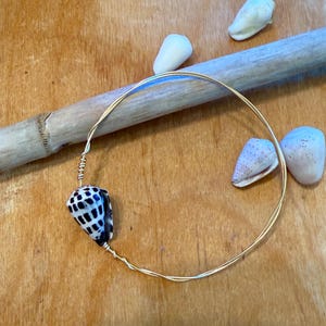 Hawaiian Hebrew Cone Shell Bangle Bracelet *