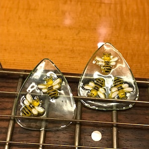 Introducing our DIY Bee-Themed Guitar Pick! This delightful guitar pick combines the beauty of nature with your musical journey.