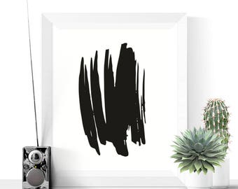 black abstract art etsy