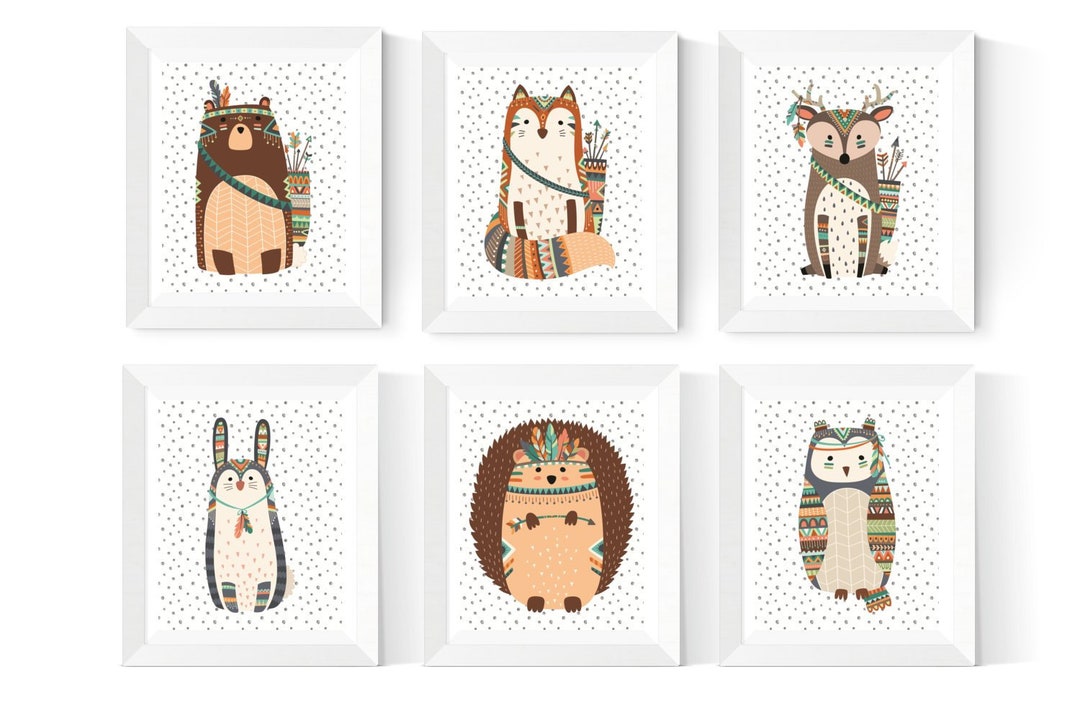 Tribal Animal Printables Tribal Nursery Decor Tribal - Etsy