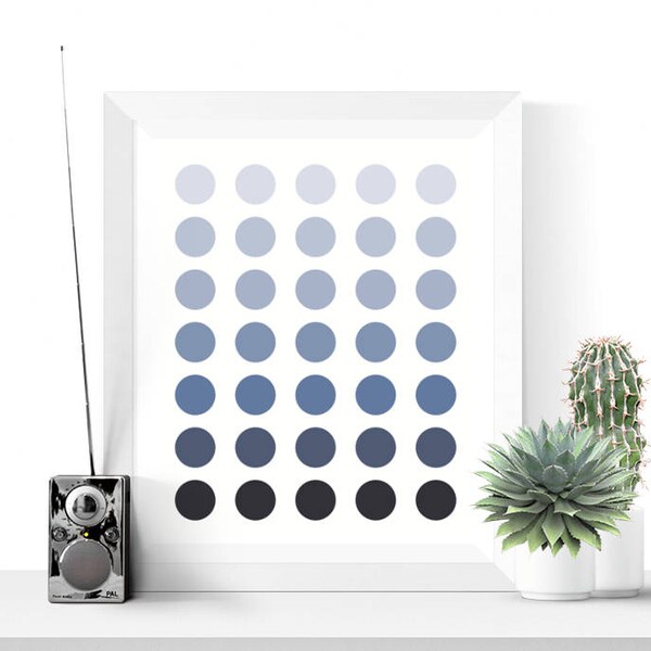 Polka Dot Wall Art Etsy