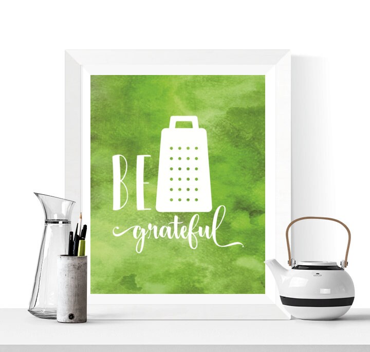 Green Kitchen Wall Art 6 Set Green Kitchen Decor Green Etsy