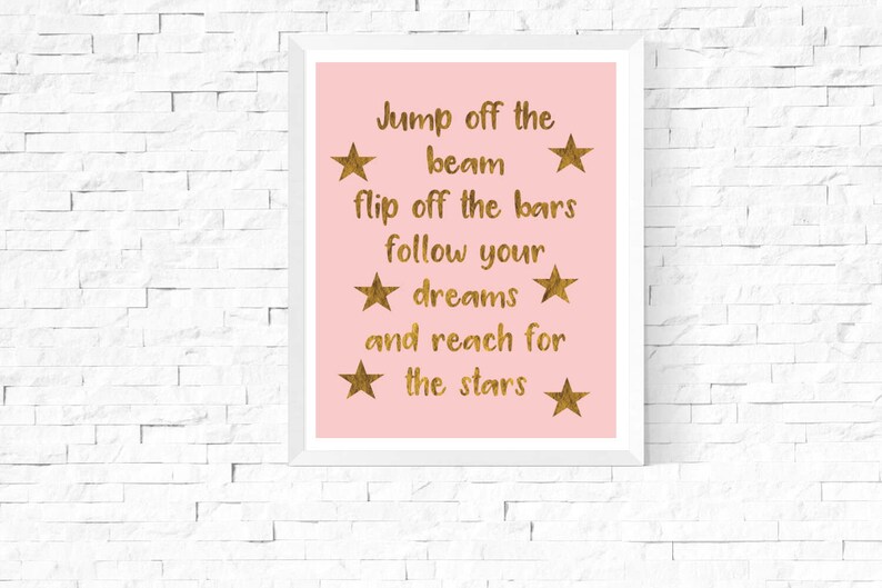 gymnastics quote art printable nadia comaneci quote gifts etsy