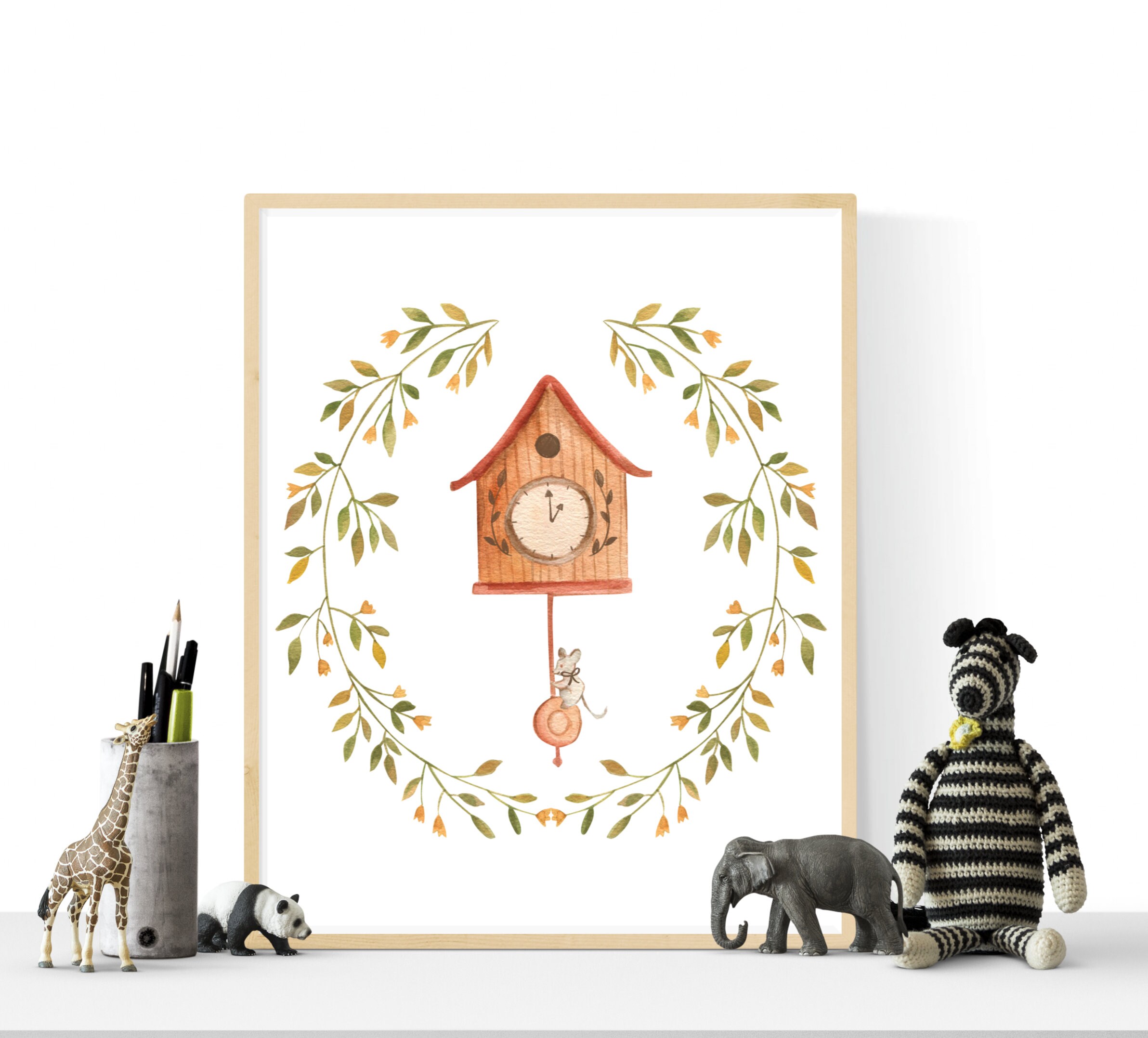 Nursery Rhyme Wall Art Printables Watercolor Nursery Art 4 | Etsy