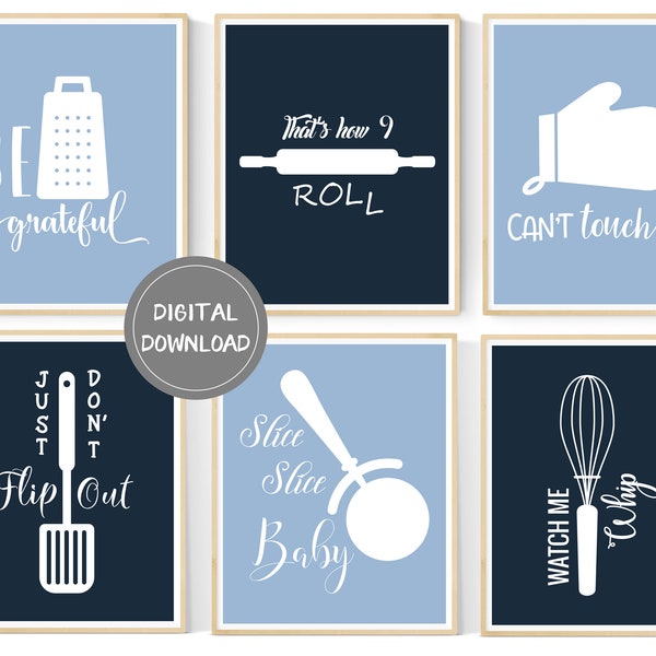 Fun Kitchen Art Etsy