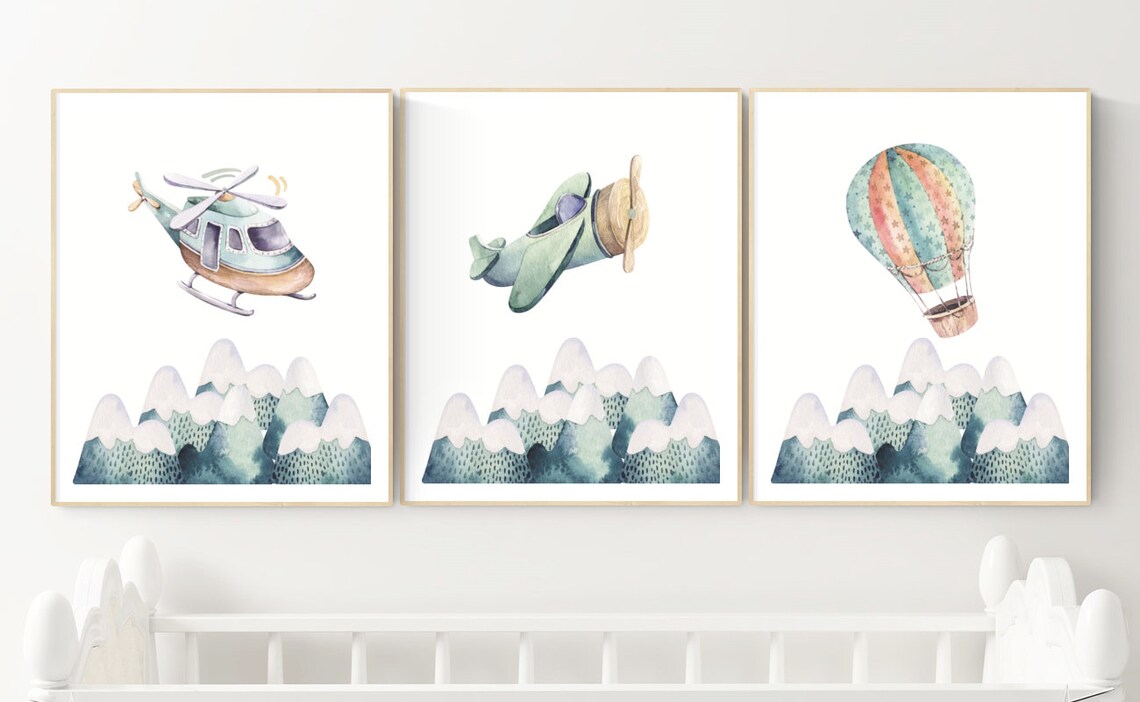 Baby Boy Nursery Art Nursery Wall Art Printables - Etsy