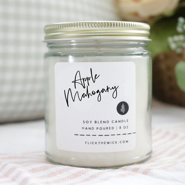 Apple Mahogany - 8oz Candle