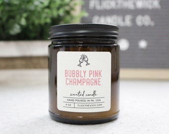Bubbly Pink Champagne - 8oz Candle