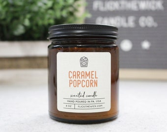 Caramel Popcorn - 8oz Candle