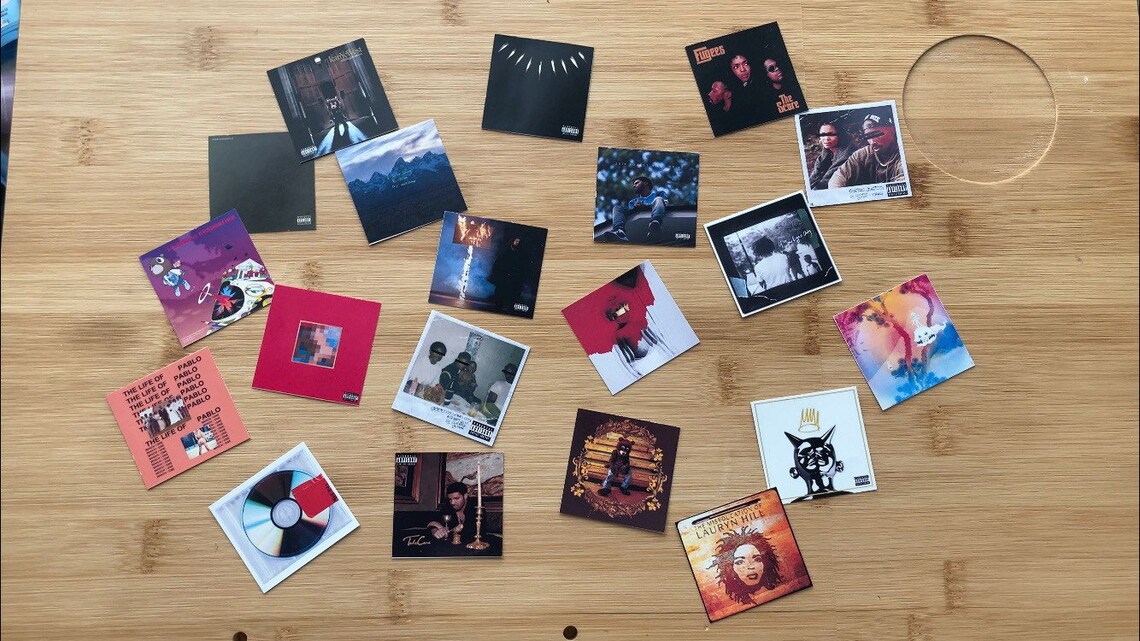 Album Cover Stickers PACK OF 6 Etsy
