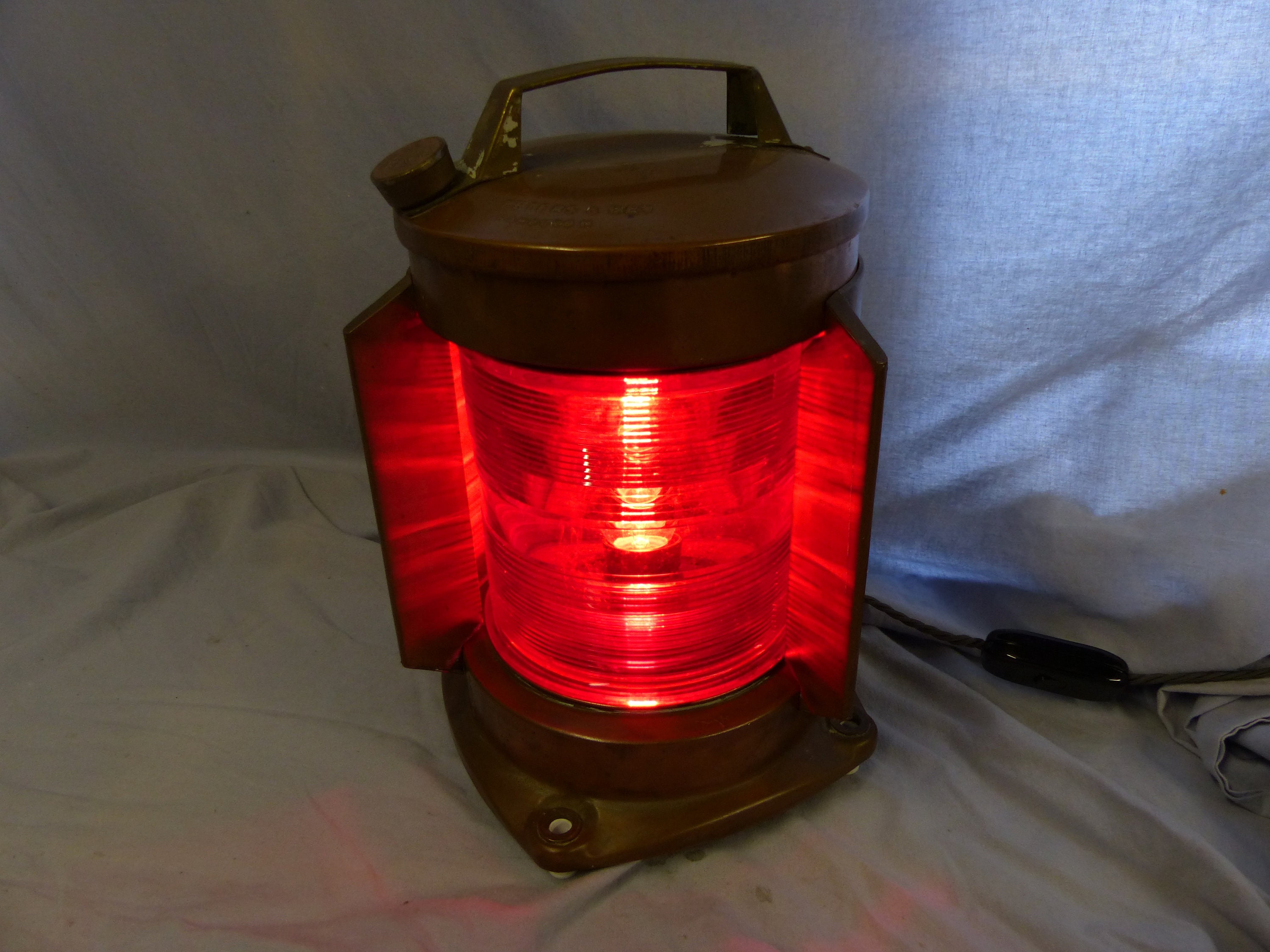 Vintage Navigation Light Table Lamp Etsy