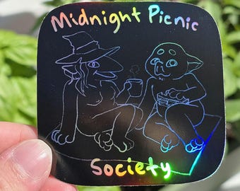 Midnight Picnic Society - 3" Holographic Vinyl Sticker