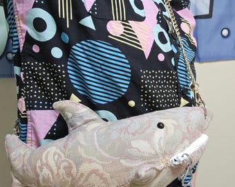 Floral Shark Plushie Purse