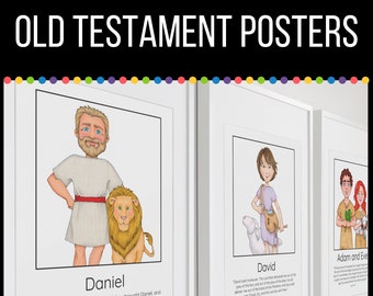 Old Testament Posters | Come Follow Me 2022 | Old Testament Characters | Bible Characters | Bible Posters for Primary