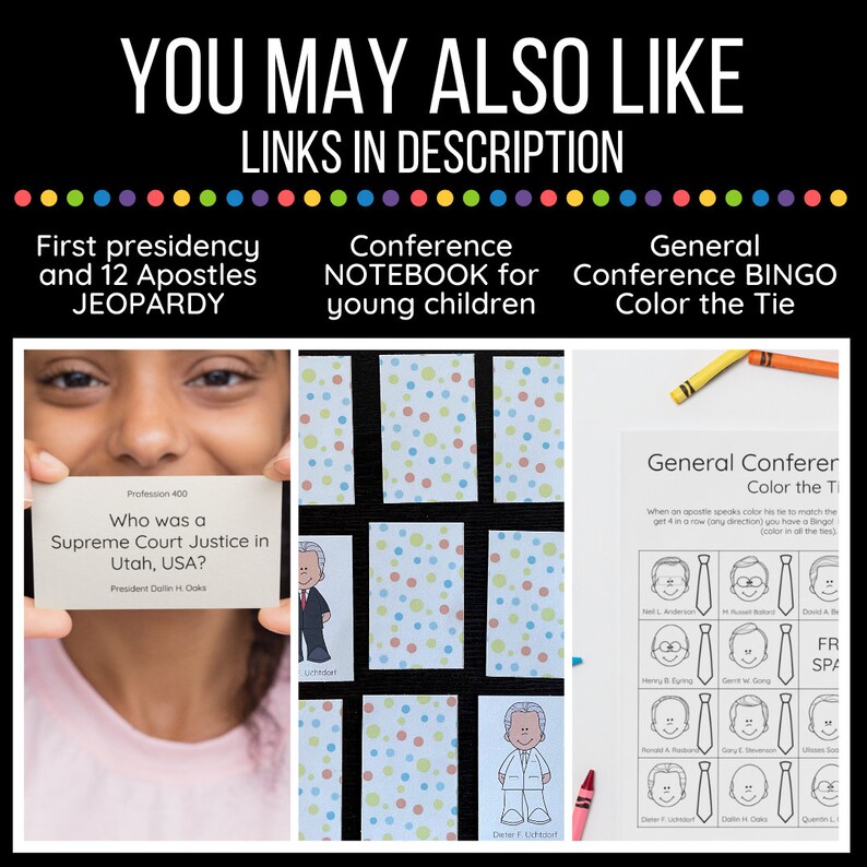 LDS General Conference Notebook for Kids Latterday Saint Etsy