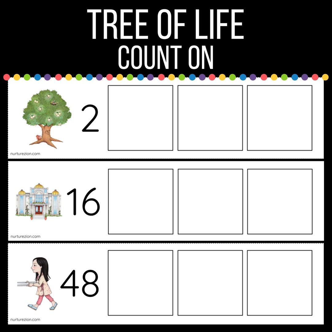 Tree of Life Number Count on 050 Etsy