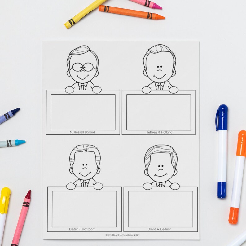 LDS General Conference Notebook for Kids Latterday Saint Etsy