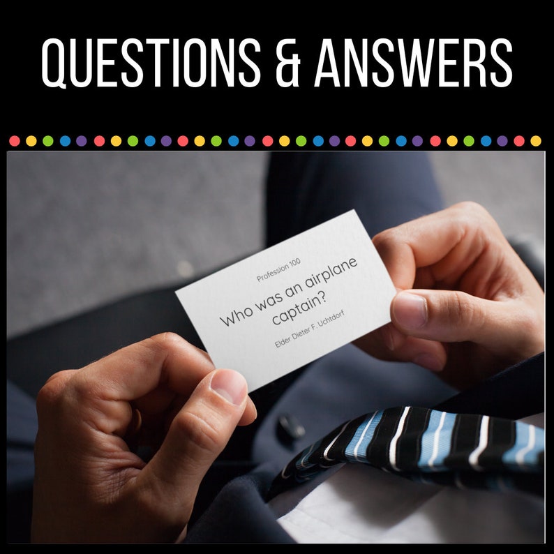 Latterday Apostle Jeopardy LDS General Conference Game Etsy