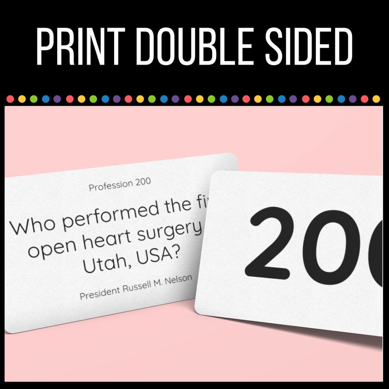 Latterday Apostle Jeopardy LDS General Conference Game Etsy