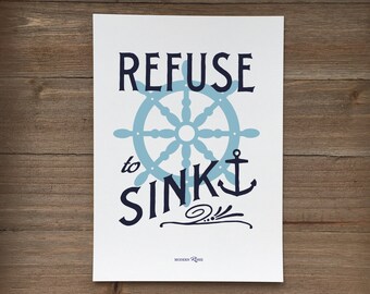 Refuse to Sink - Instant download
