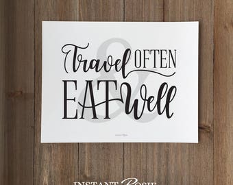 Travel Often and Eat Well - Instant download