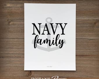 Navy Family - Instant download