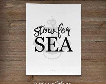 Stow for Sea - Instant download