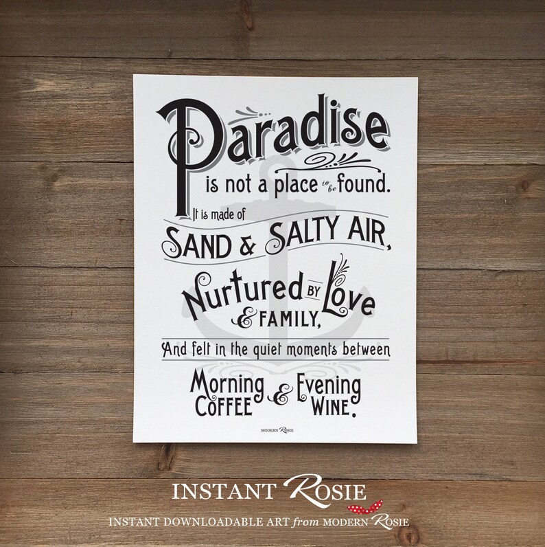 Paradise Instant download image 1