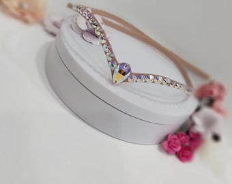 Ballroom Headpiece, Rhinestone Costume Hair Accessory, Dance Hairpiece, Competition Jewelry