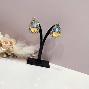 Ballroom jewelry, Dance earrings stud, Latin dance jewelry, Ballroom rhinestone accessories, Dance earrings, ballroom dance dress, ballroom