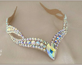 Ballroom Jewelry, Ballroom Dance Hairpiece Headpiece Ballroom Competition Hair crystal accessory Hair jewelry Latin dance accessory Ballroom