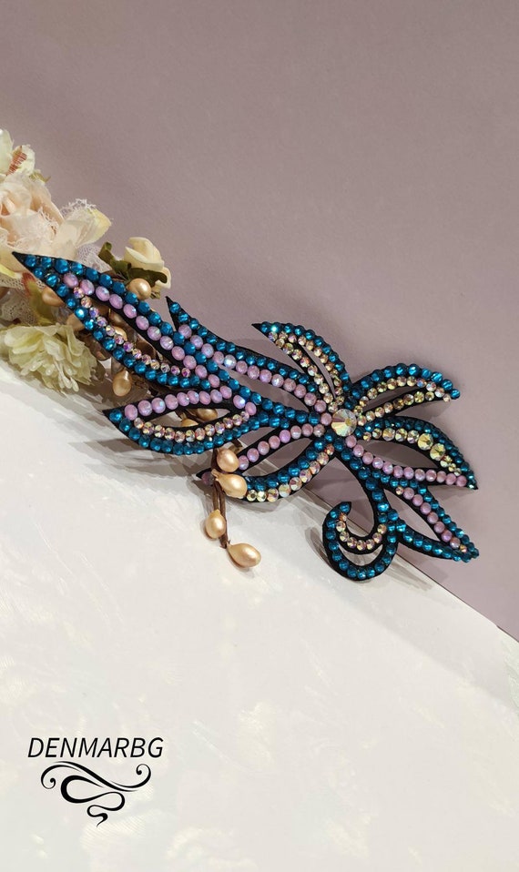 QTMY Fascia Per Capelli Con Cristalli E Strass – Cerchio Elasticizzato, Copricapo Elegante Per Donne E Ragazze