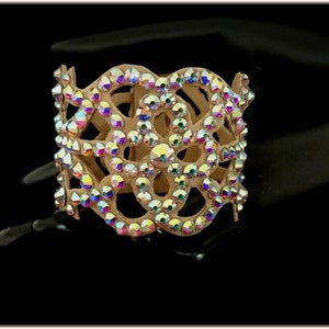 Dance jewelry, Belly dance jewelry, Latin smooth dress, dance performance bracelet, dance cuff accessories, ballroom cuff, wristband jewelry