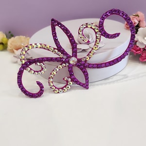 Ballroom hairpiece, dance jewelry, headpiece, Ballroom hair jewelry, Rhinestone jewelry, Ballroom dance, dance accessory, latin dance dress