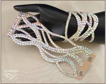 Ballroomarmbanden, dansmanchet, danssieraden, latin dansjurk, freestyle dans, strass-manchet, dansarmbandje, balzaaljurk, balzaal
