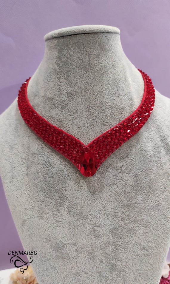 Jovono Gioielli da sposa con strass Set di collana di cristallo d'argento Set di gioielli da ballo per le donne