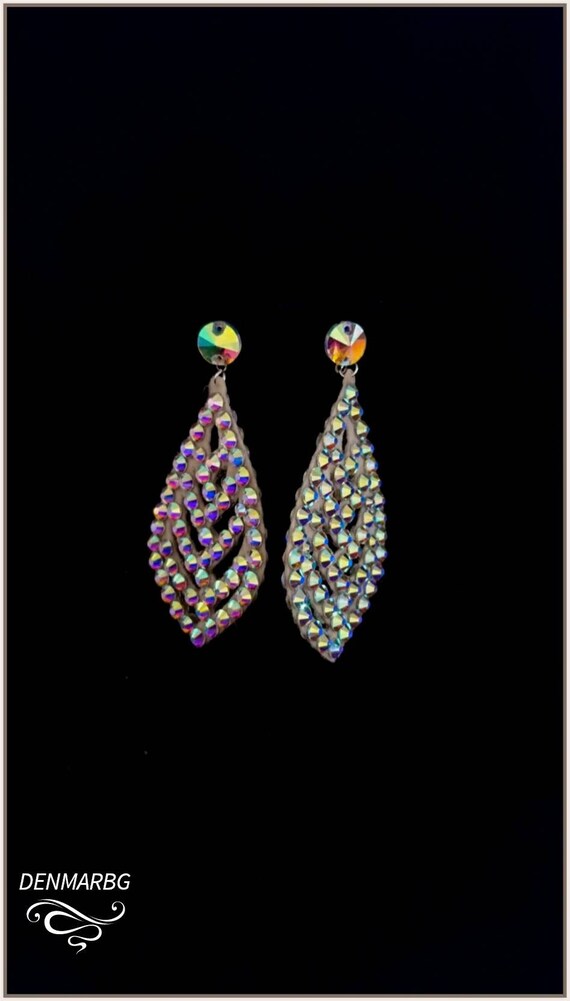 EA-02 社交ダンス用 スワロフスキーの イヤリング 競技ダンス 社交